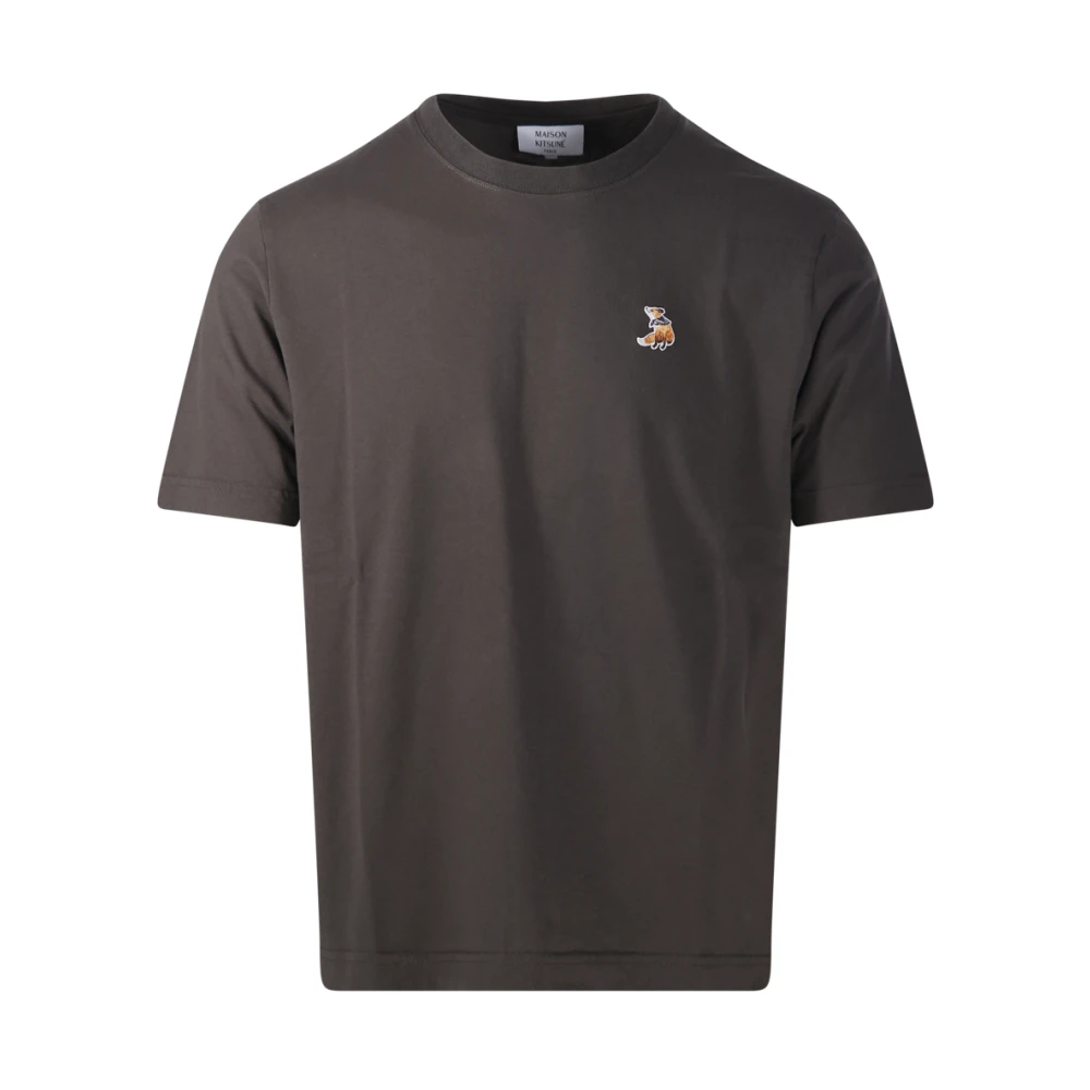 Maison Kitsuné Men's Gray Dreaming Fox Comfort Tee-Shirt - T-Shirts - M - Tops