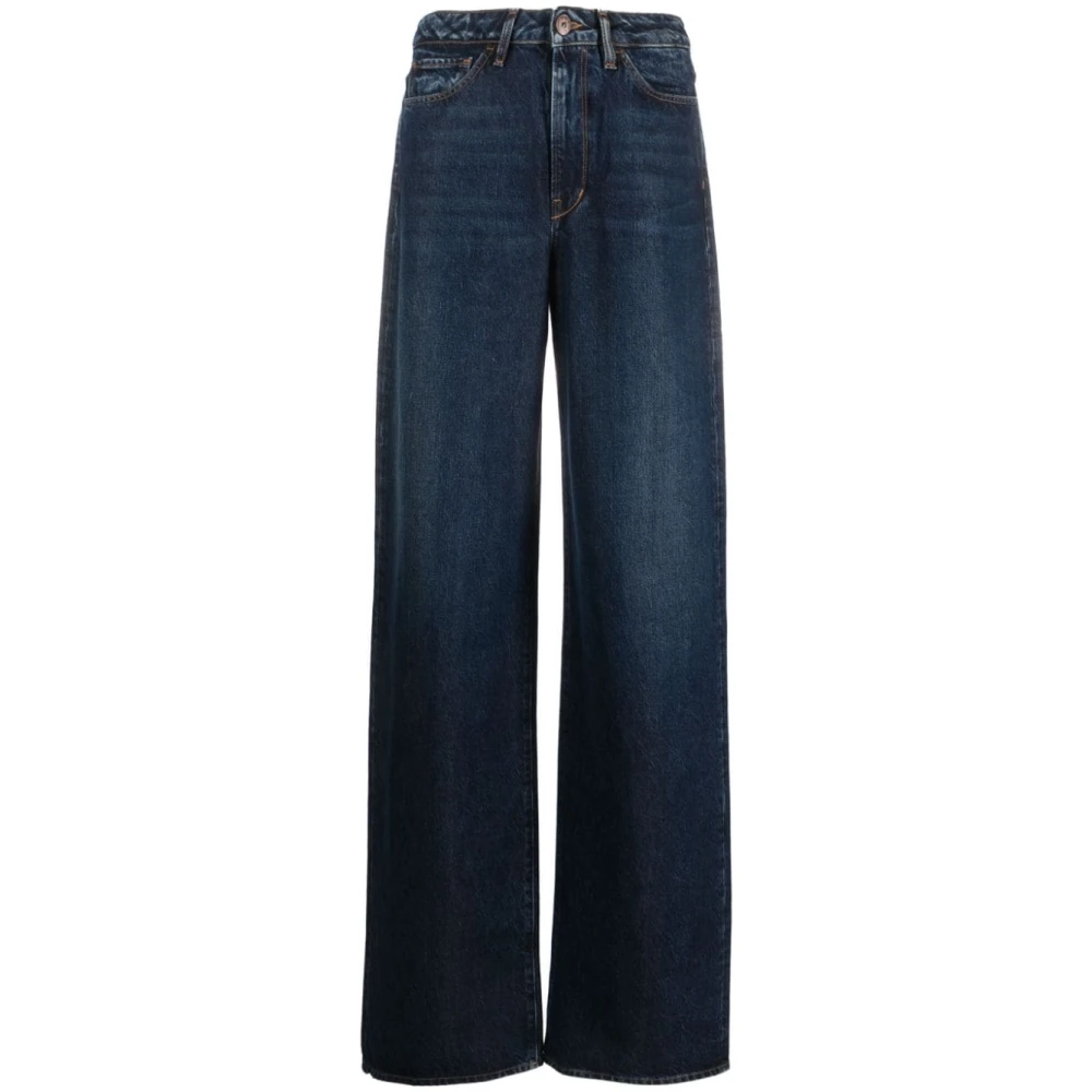 3X1 Hög midja breda ben Flip Jeans Blue, Dam