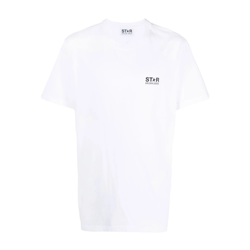 Golden Goose T-shirt met sterlogo-print White Heren