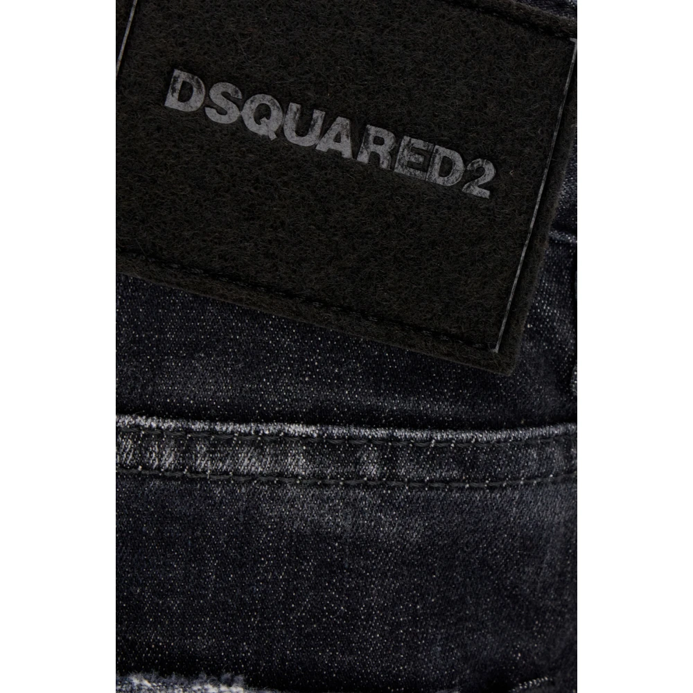 Dsquared2 Denim Shorts Black Heren