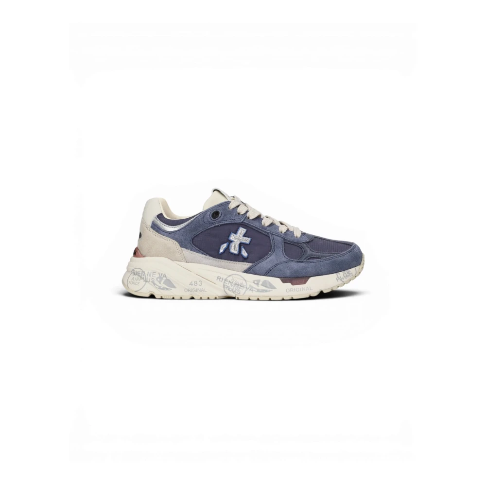 Premiata Women's Blue Sneakers, 7 Uk, Mased Trainers