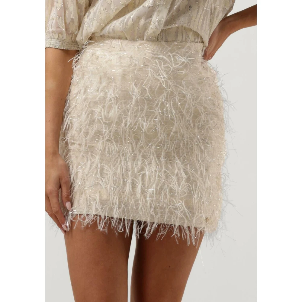 Josh V Ecru Minirok Louka Beige Dames