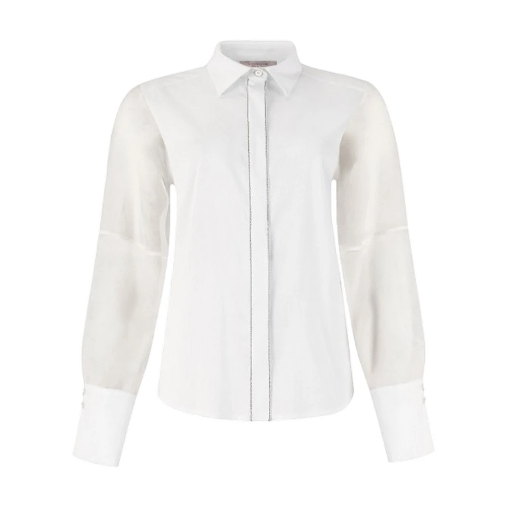 D.exterior Women's White Piumini E Parka Poliestere