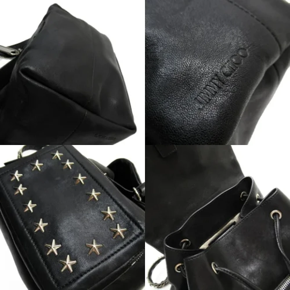 Jimmy Choo Pre-owned Leather backpacks Black Dames