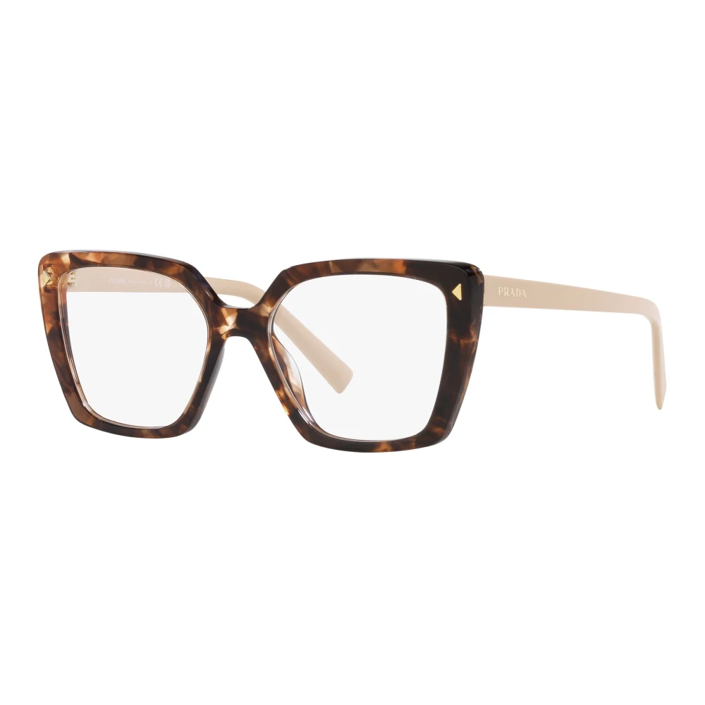 Prada Stiliga glasögon i Havana Pink Brown, Unisex