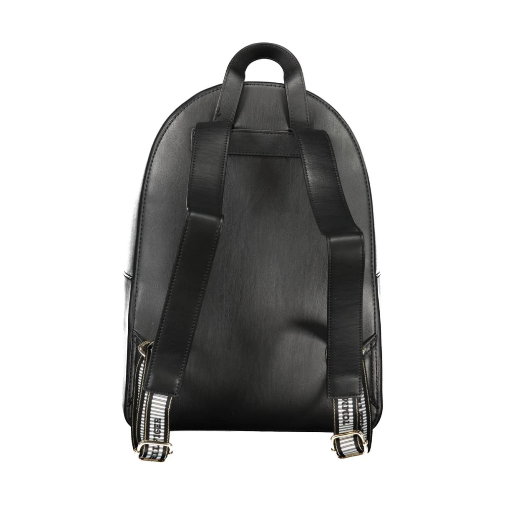 Tommy Hilfiger Zwarte polyethyleen rugzak met verstelbare banden Black Dames
