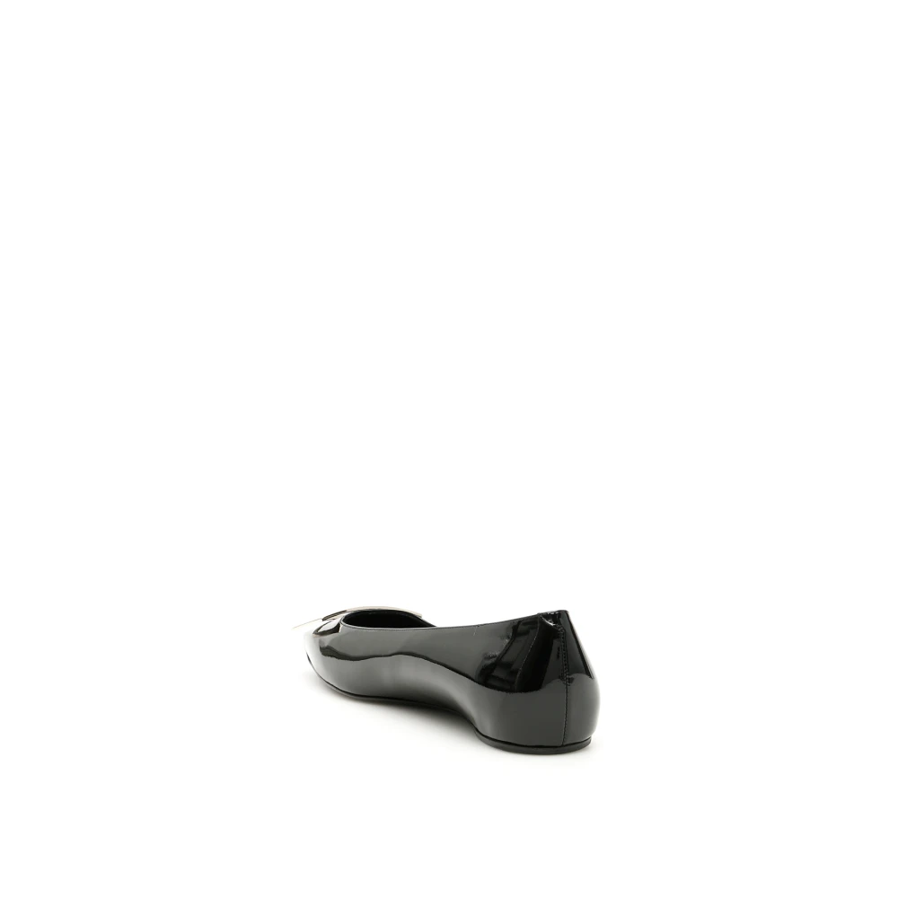 Roger Vivier Patentleren Trompette Ballerina s Black Dames