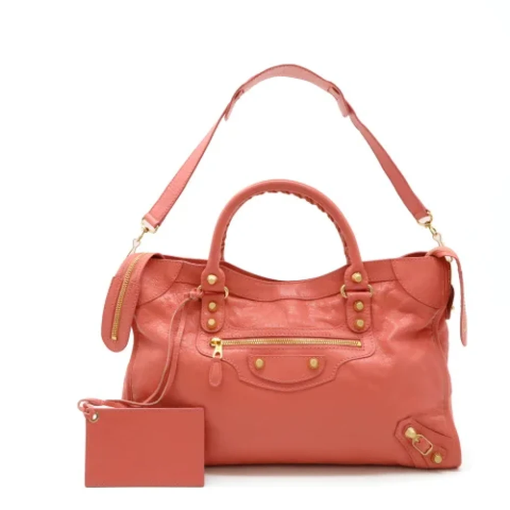 Balenciaga Vintage Pre-owned Fabric balenciaga-bags Pink Dames