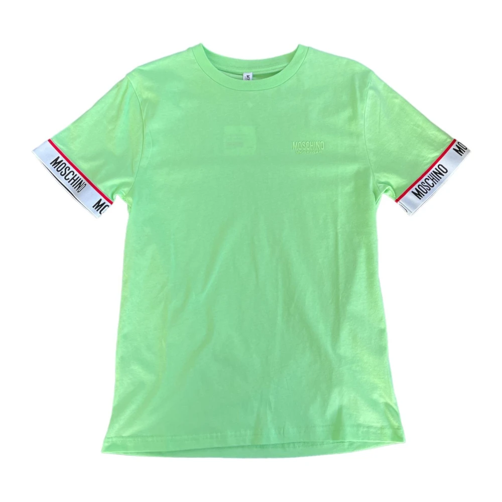 Moschino Katoenen T-Shirt met Korte Mouwen Model A07824305 Green Heren