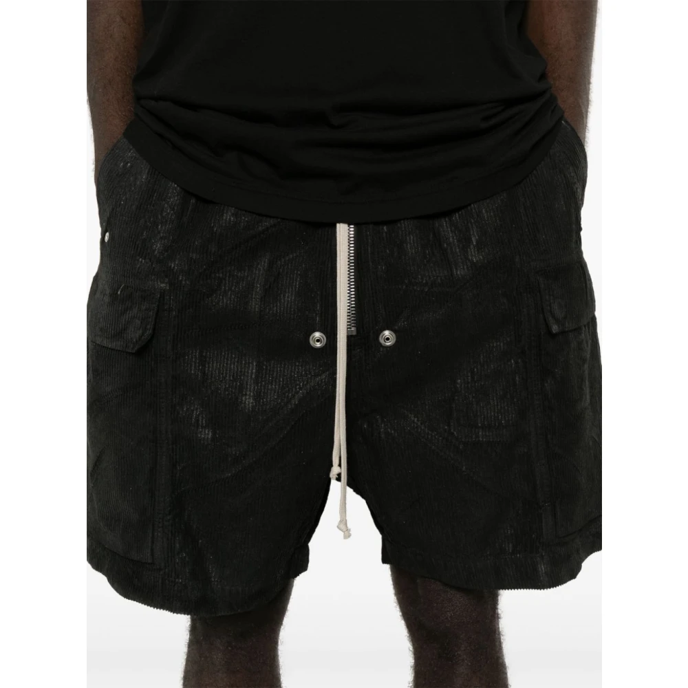 Rick Owens Cargo Black Shorts Black Heren