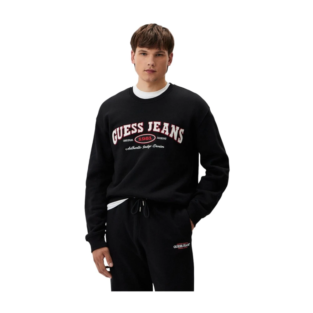 Guess Crewneck Sweatshirt Black Heren