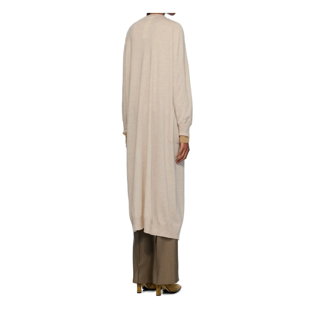 Max Mara Kasjmier vest met V-hals en zakken Beige Dames