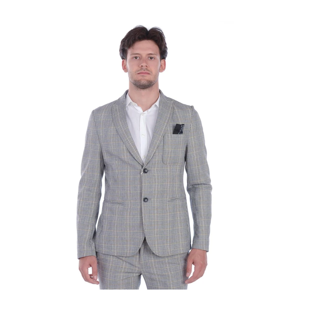 Daniele Alessandrini Elegant Suit Jacket Evora Multicolor Heren