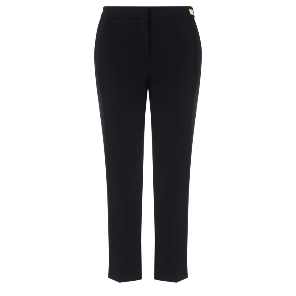 Elisabetta Franchi Zwarte Broek EF Model Pa05447E2-110 Black Dames