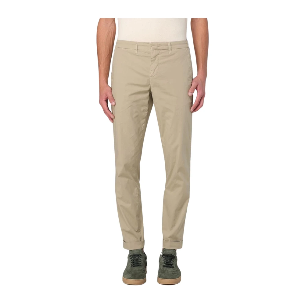 Fay Men's Beige Blue Casual Chinos Trousers Style - Chinos - W38 - Trousers