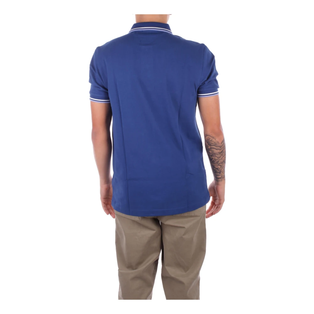 Fred Perry Logo Zijknoop Polo Shirt Blue Heren