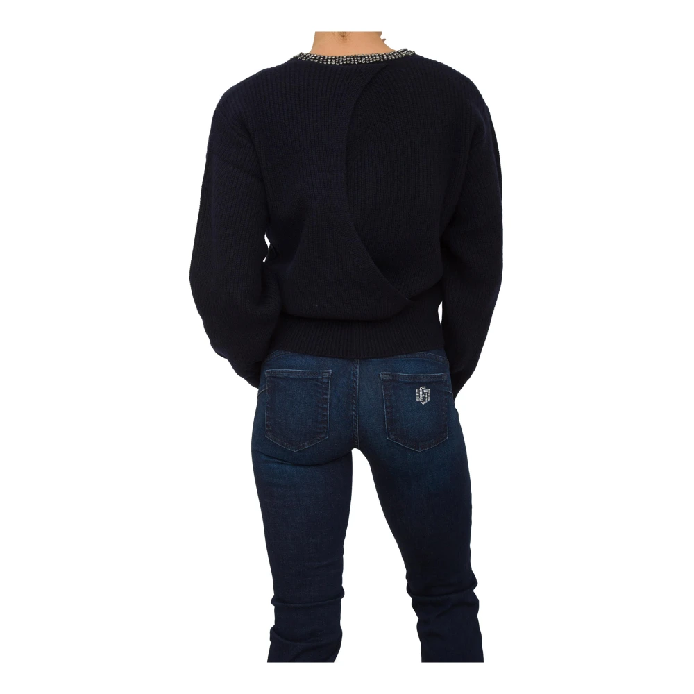 Liu Jo Blauwe Trui voor Stijlvolle Look Blue Dames