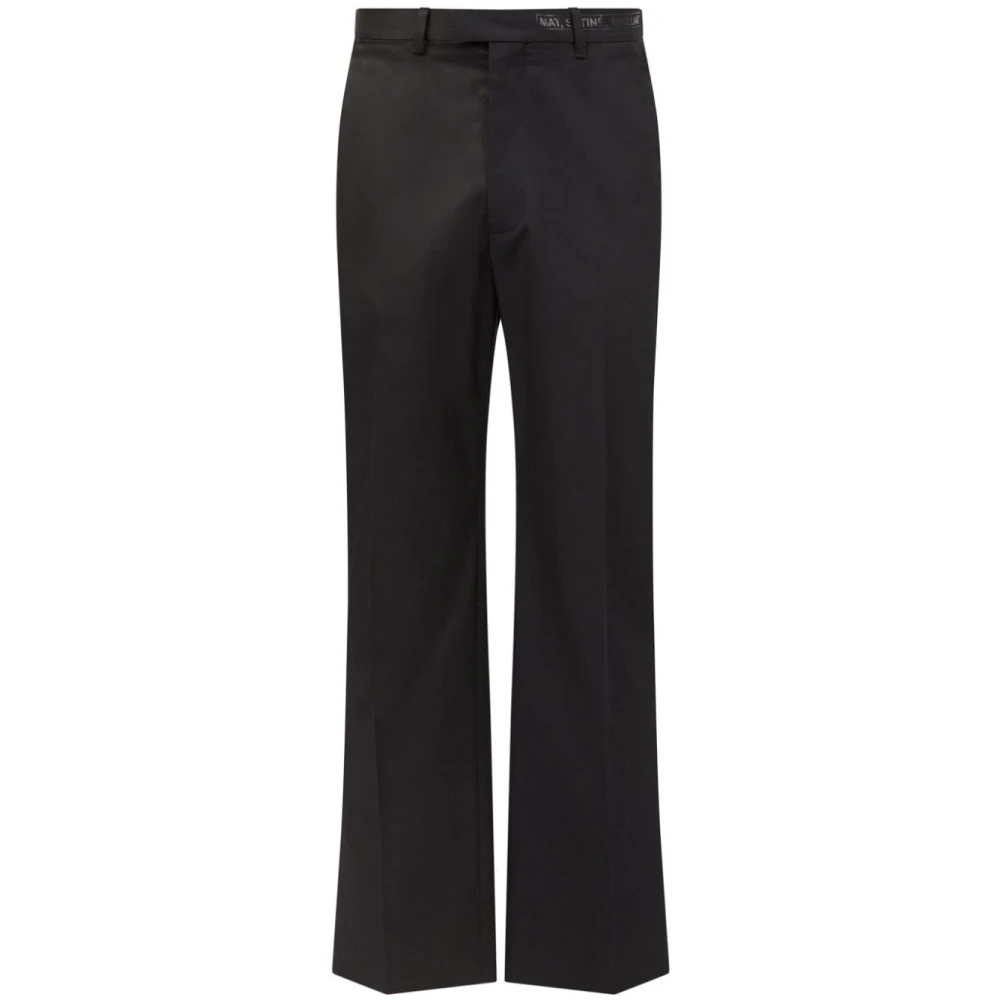 MM6 Maison Margiela Katoenen Twill Broek Black Heren