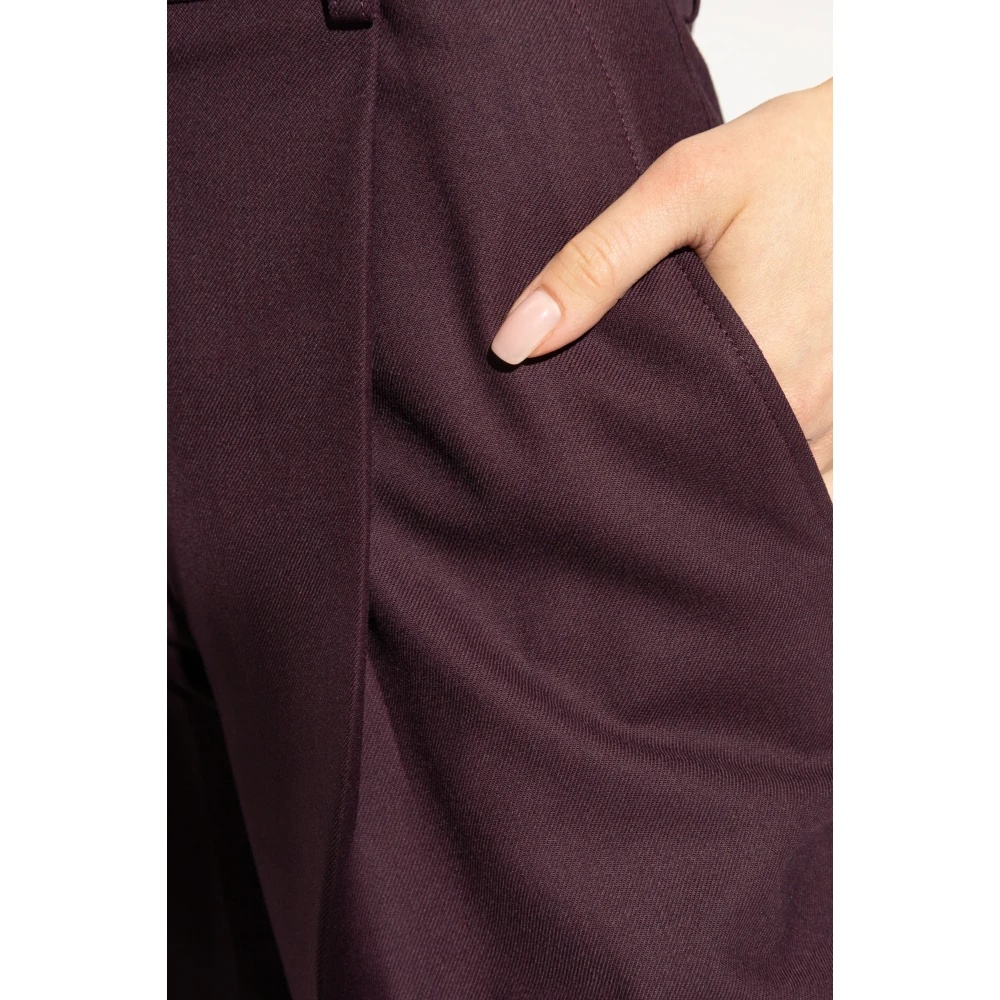 Victoria Beckham Geplooide broek Red Dames