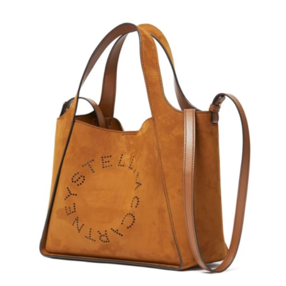 Stella Mccartney Bruine imitatie suède tas met studs Brown Dames