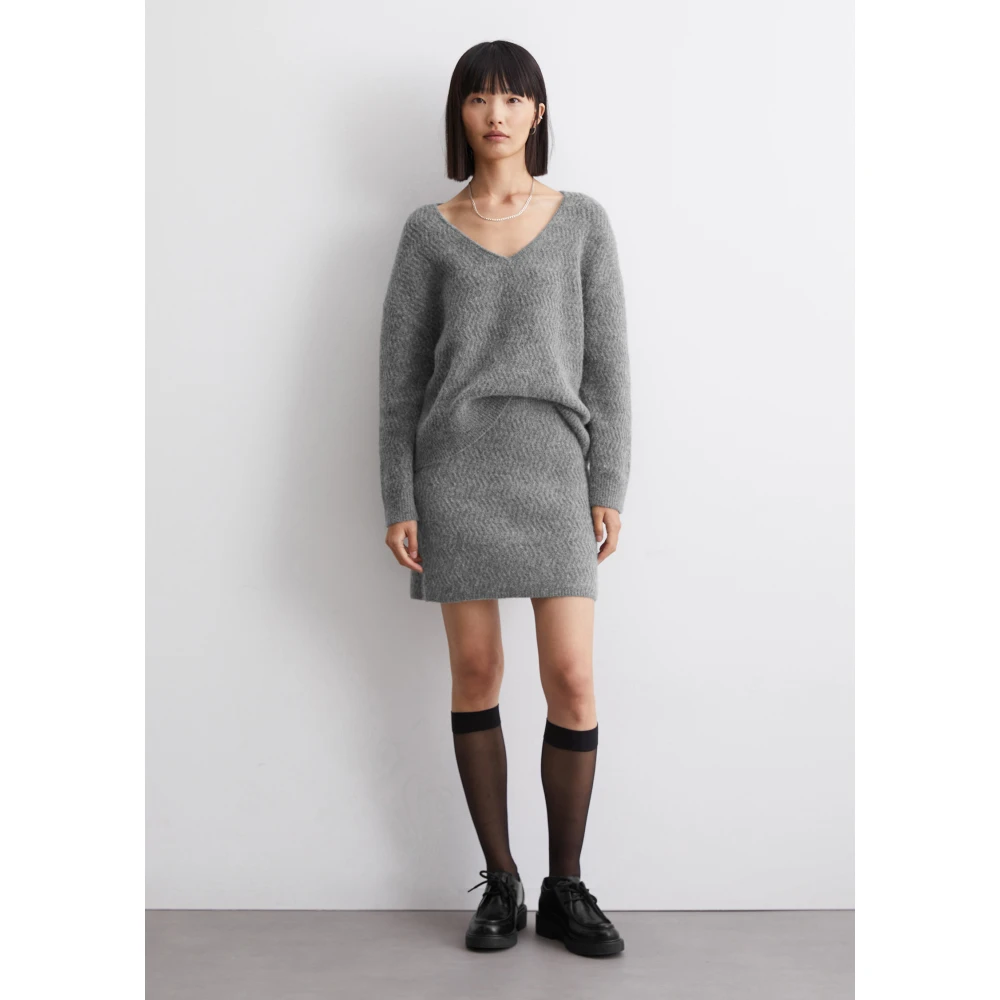 Marc O'Polo Relaxte gebreide minirok Black Dames