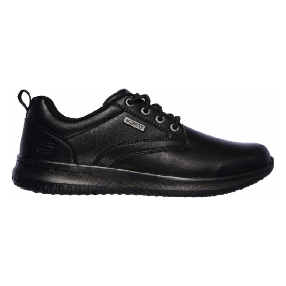 Skechers Delson- Antigo Spets Skor Black, Herr