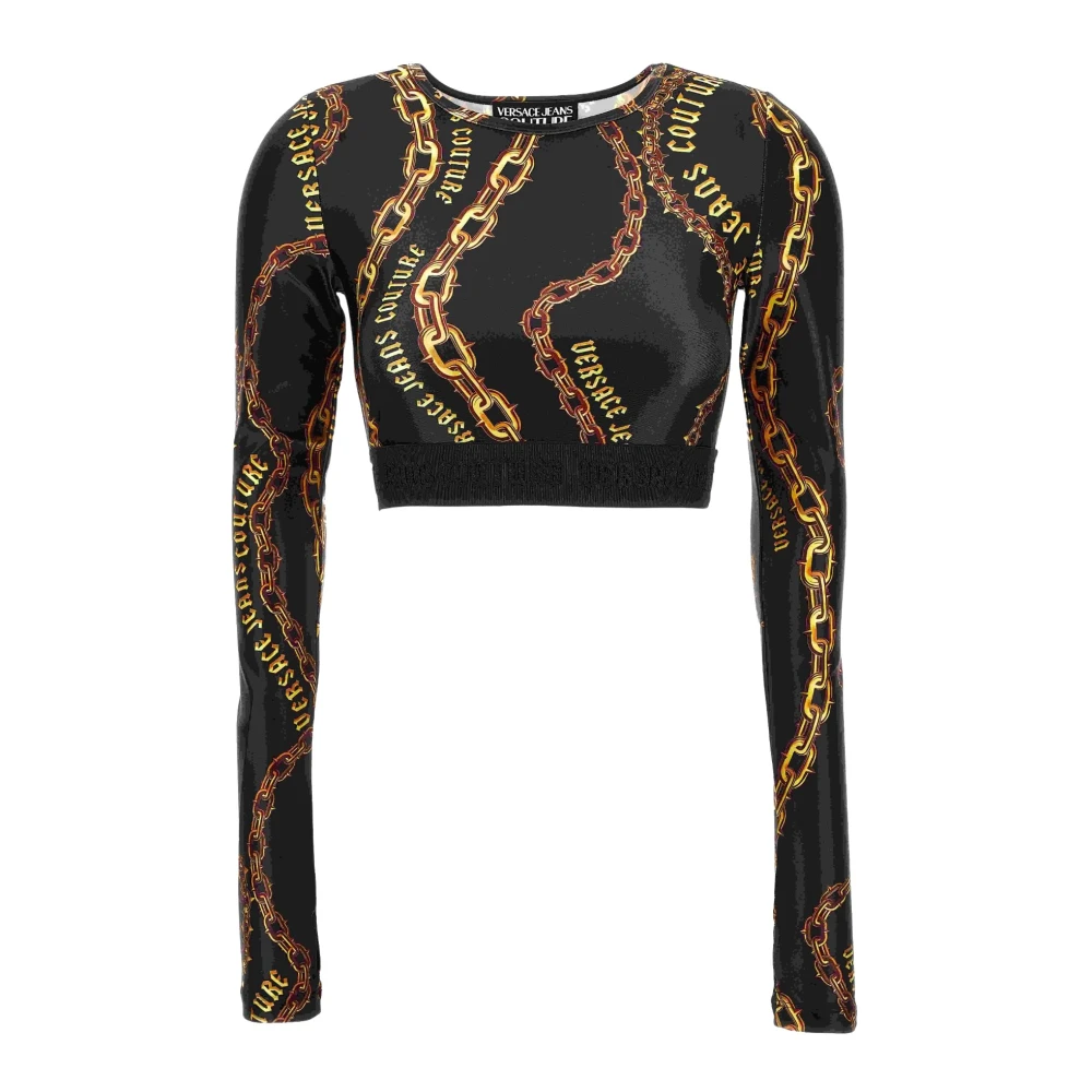 Versace Jeans Couture T-shirts en Polos Black Dames