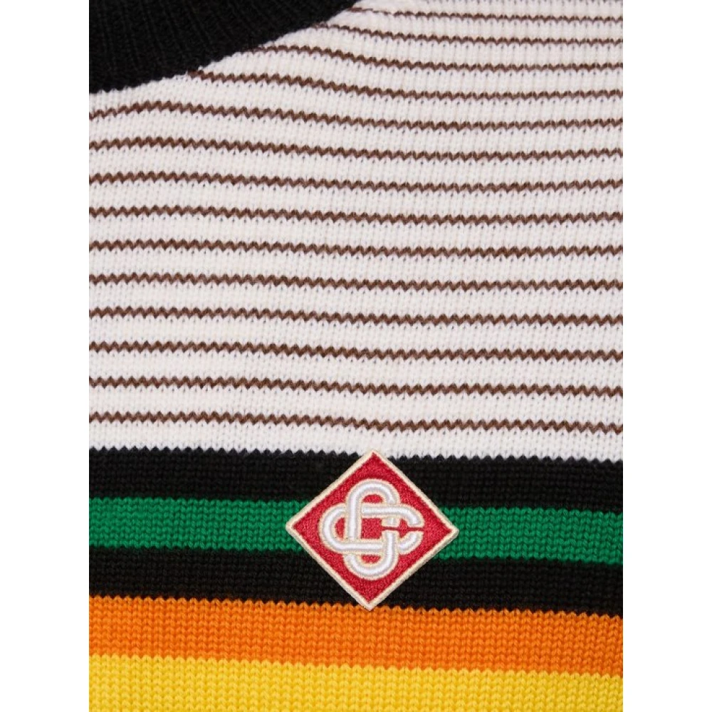 Casablanca Multicolor Wol Gebreid T-shirt Multicolor Heren
