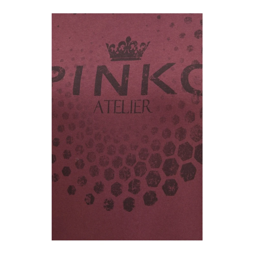 pinko Crew Neck Sweatshirt Red Dames