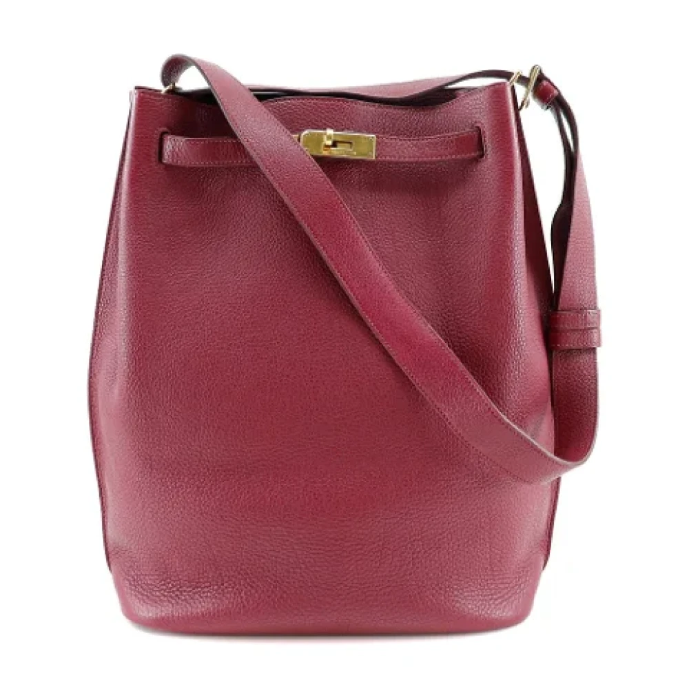 Hermès Vintage Pre-owned Leather shoulder-bags Red Dames