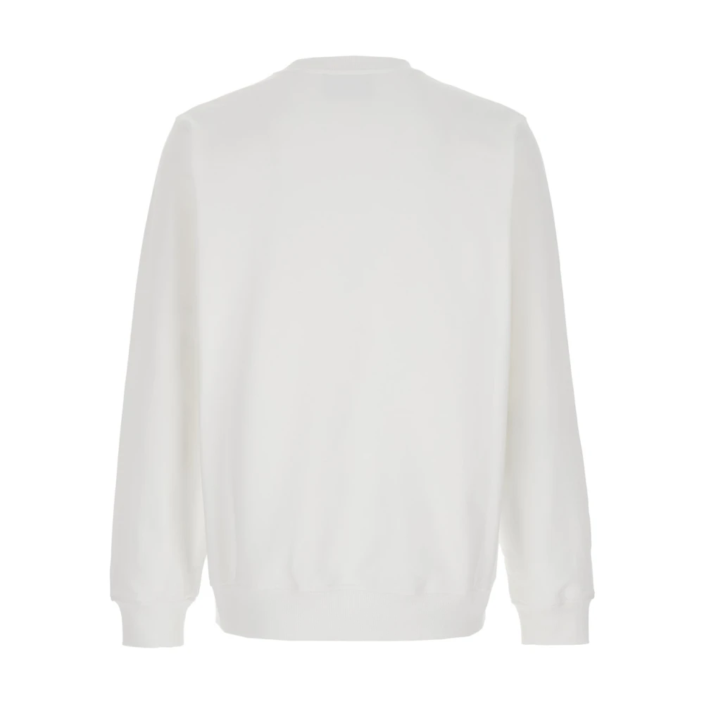 Casablanca Witte Crewneck Sweatshirt met Standbeeld Borduurwerk White Heren