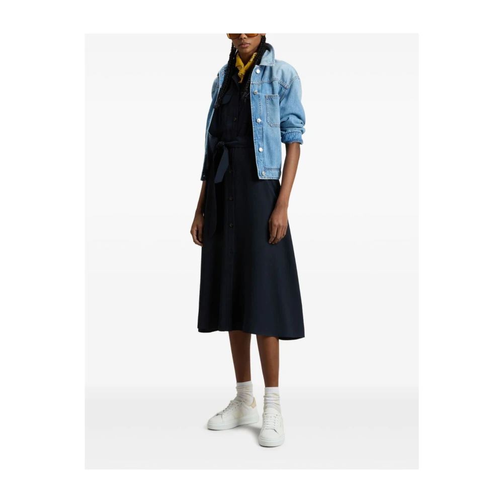 Woolrich Blauwe Jurken voor Vrouwen Blue Dames