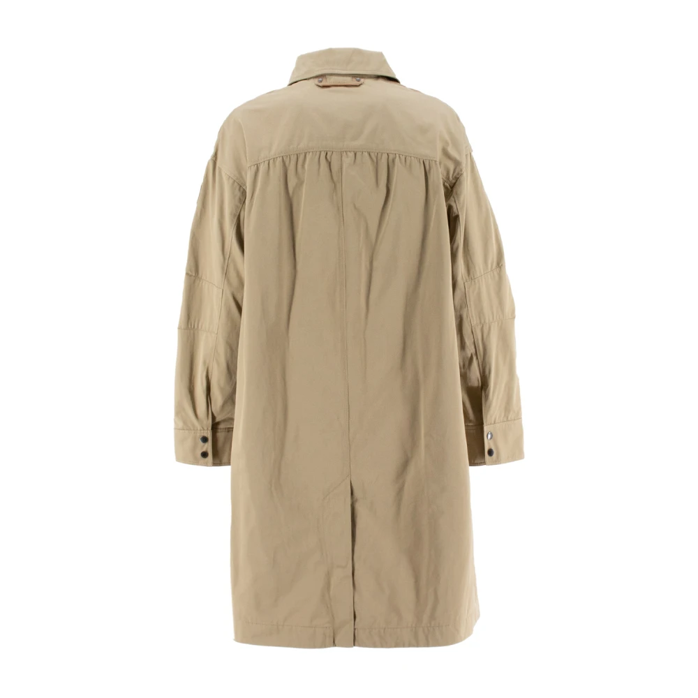 Parajumpers Technische Stof Trenchcoat Beige Dames