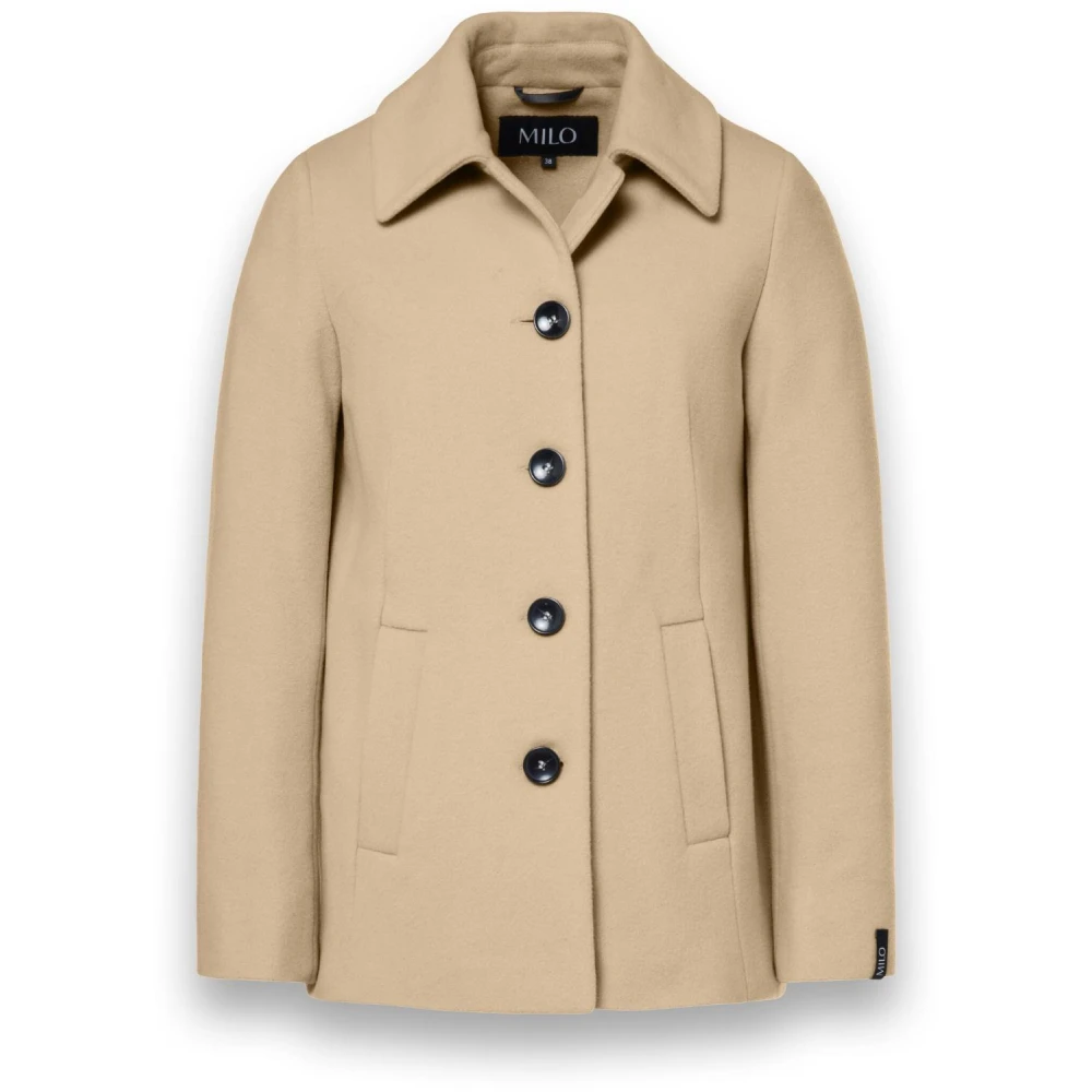 Milo Coats Stijlvolle Jackjas Beige Dames