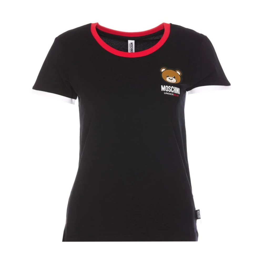 Moschino Women's Black T-Shirts, L, Teddy Bear T-Shirt
