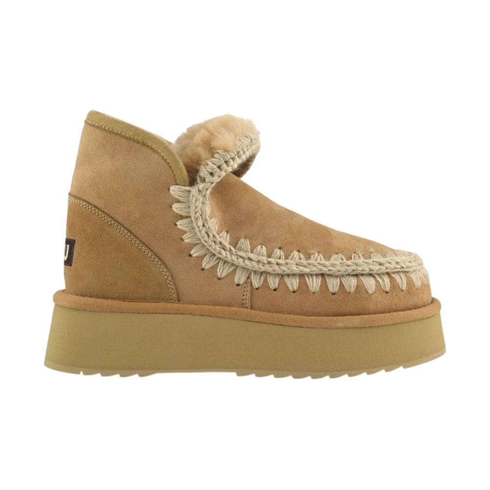 Mou Women's Beige Stivali E Stivaletti Poliestere