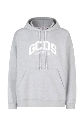 Grå Logo Loose Hoodie