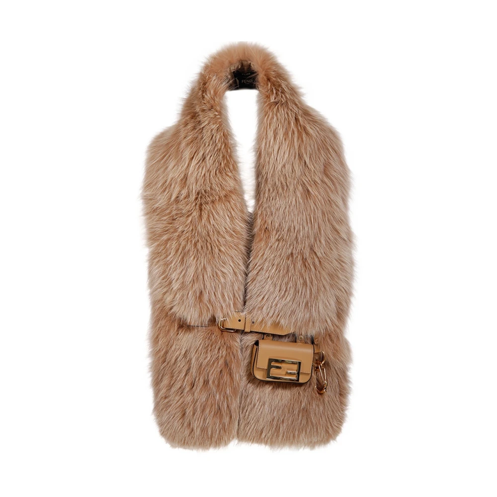 Fendi Fox Bontjas Sjaal Brown Dames