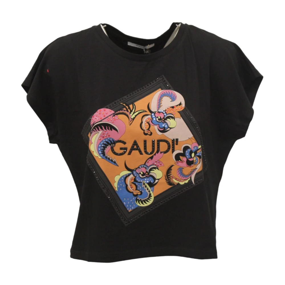 Gaudi Mouwloze Top Black Dames