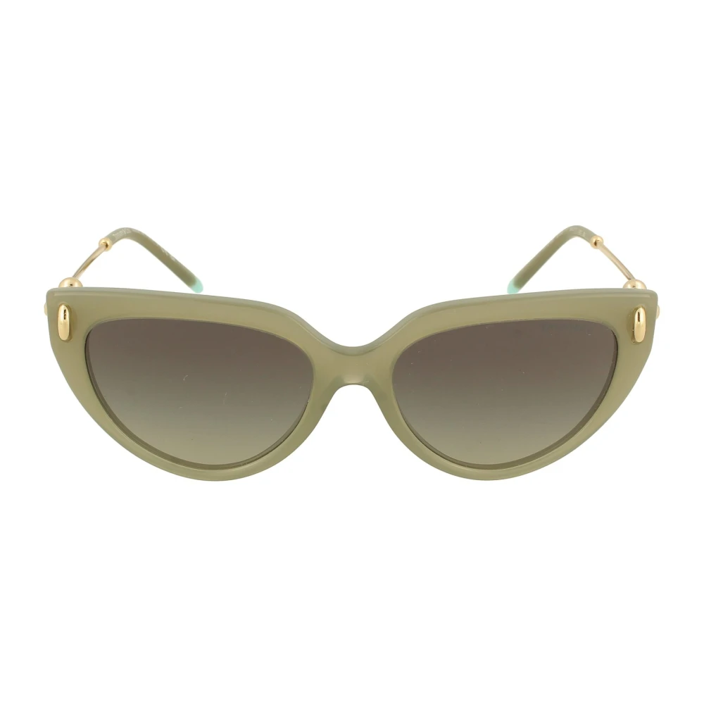 Tiffany Women's Green Sunglasses,, Cat Eye Cheese Sungles Medium