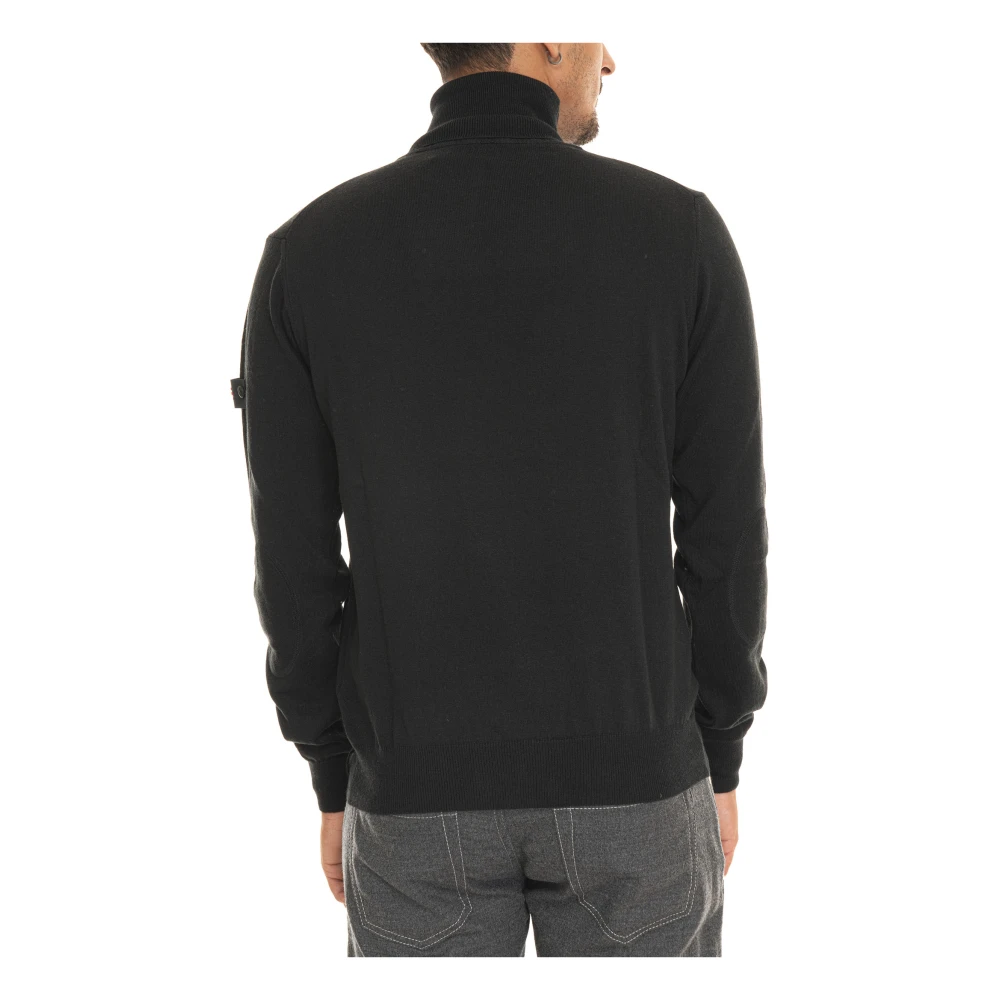 Peuterey Turtleneck pullover met elleboogpatches Beige Heren