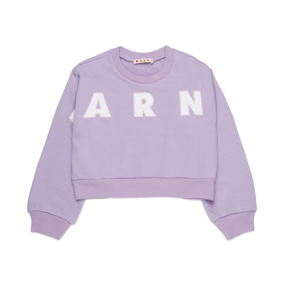 Marni Girls Purple Kids Sweatshirts, 4 Y, Sweatshirts