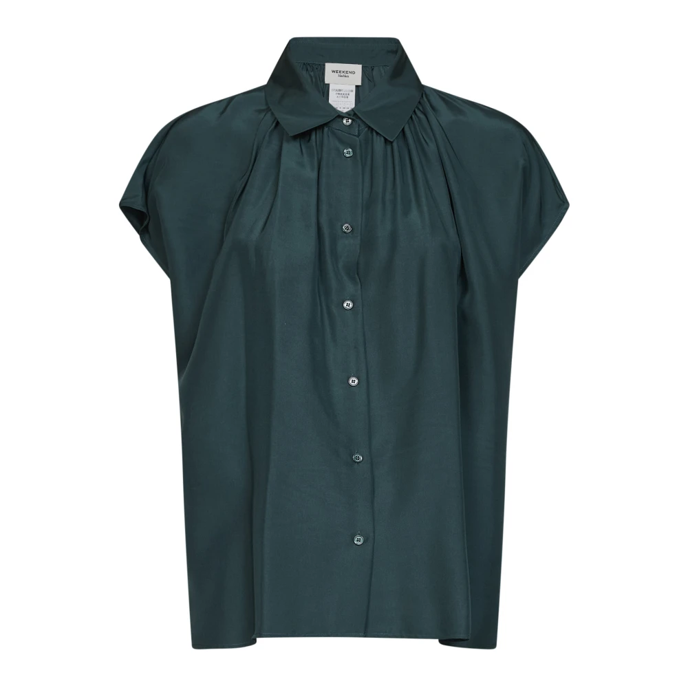 Weekend Max Mara Vrouw Groente Overhemden Dames, Groen, Xs, Max Mara Weekend Overhemden