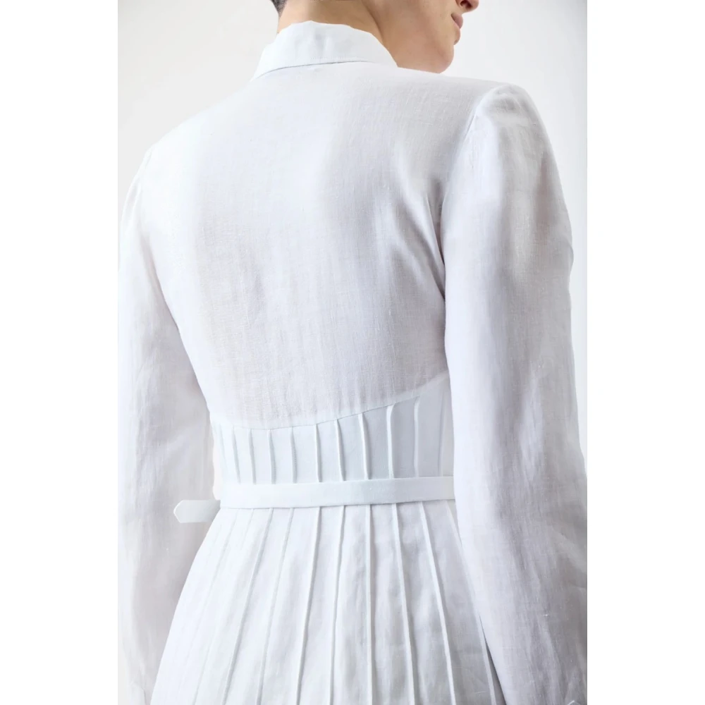 Gabriela Hearst Geplooide Jurk voor Vrouwen White Dames