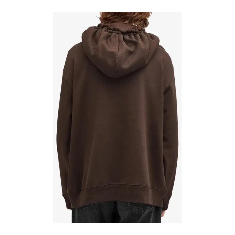 Dries Van Noten Haxel Hoodie in Choco Bruin Brown Heren