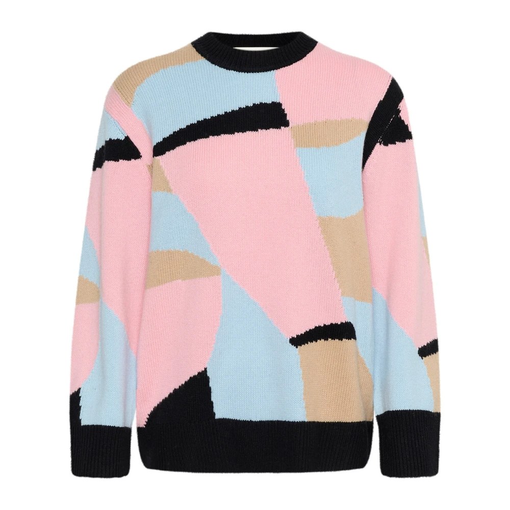 InWear Abstract Kunstwerk Trui Multi Kleur Multicolor Dames
