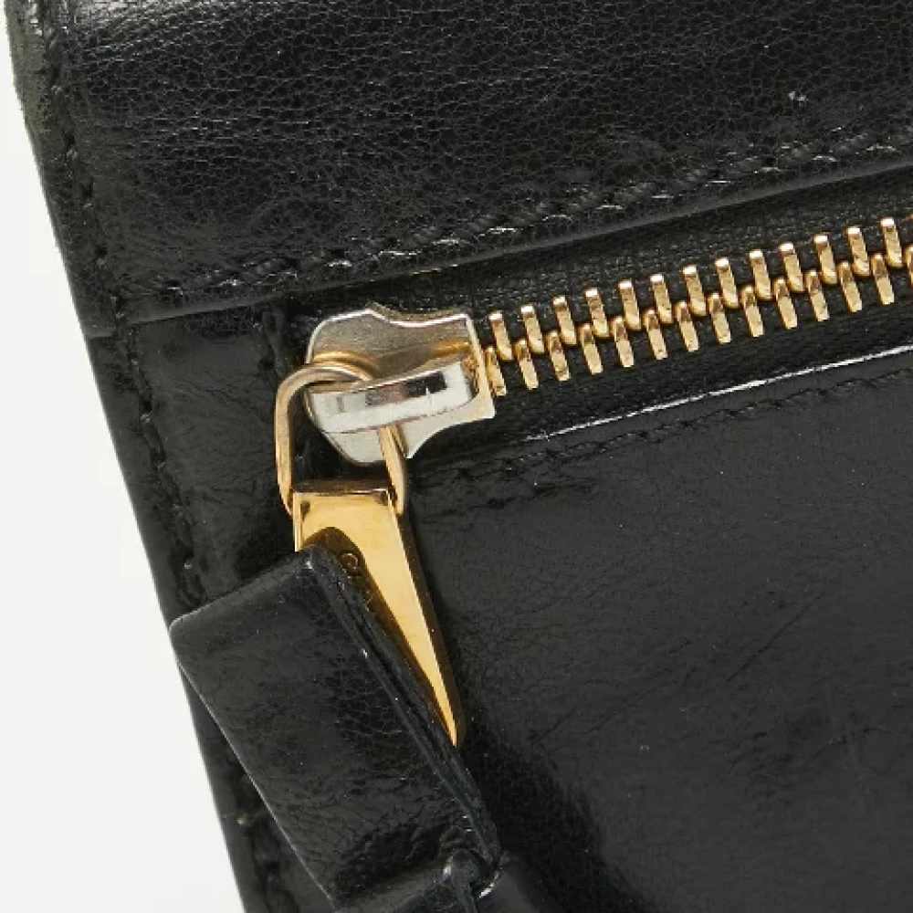 Chloé Pre-owned Leather wallets Black Dames