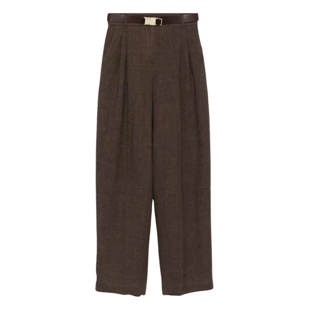 Trousers > Tapered Trousers - - Max Mara Studio - Modalova