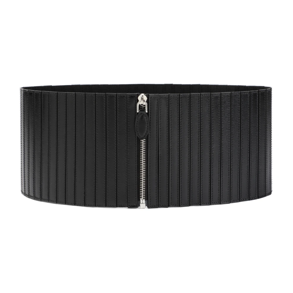 Alaïa Zwart Corset Leren Riem Black Dames