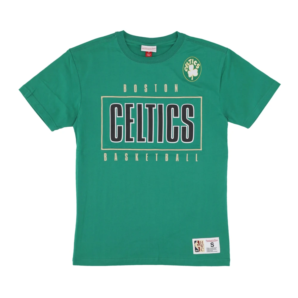 Mitchell & Ness Boston Celtics Vintage Logo Tee Green Heren